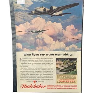 Vintage 1945 Studebaker What Flyers Say Counts The Most Ad Advertisment